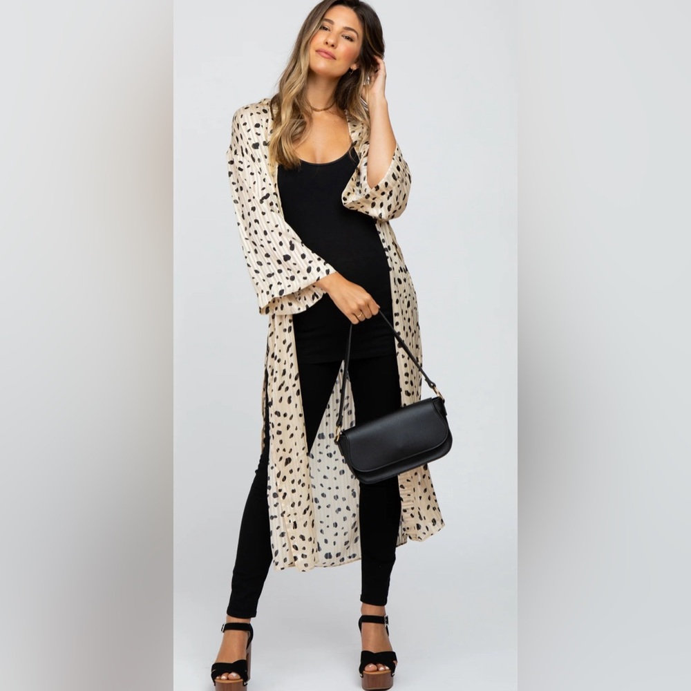 Leopard kimono duster